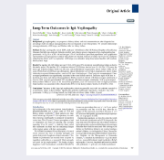 A document image for the CJASN publication on Long-Term Outcomes in IgA Nephropathy, titled "RaDaR Reprint."