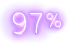 Large glowing text "97%" indicating that 97% of TARPEYO patients have paid less than $10 per prescription.