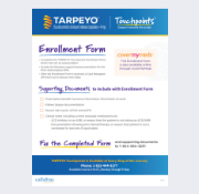 An image of the TAPPEYO enrollment form, used to help healthcare providers start their patients on TAPPEYO.