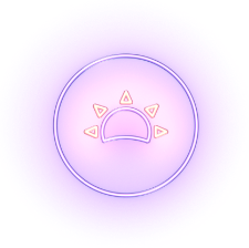 Icon showing a sun, indicating that TARPEYO should be swallowed whole in the morning, at least 1 hour before a meal.