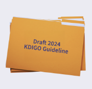 The KDIGO logo, representing a comprehensive overview of the most up-to-date guidelines for healthcare providers.